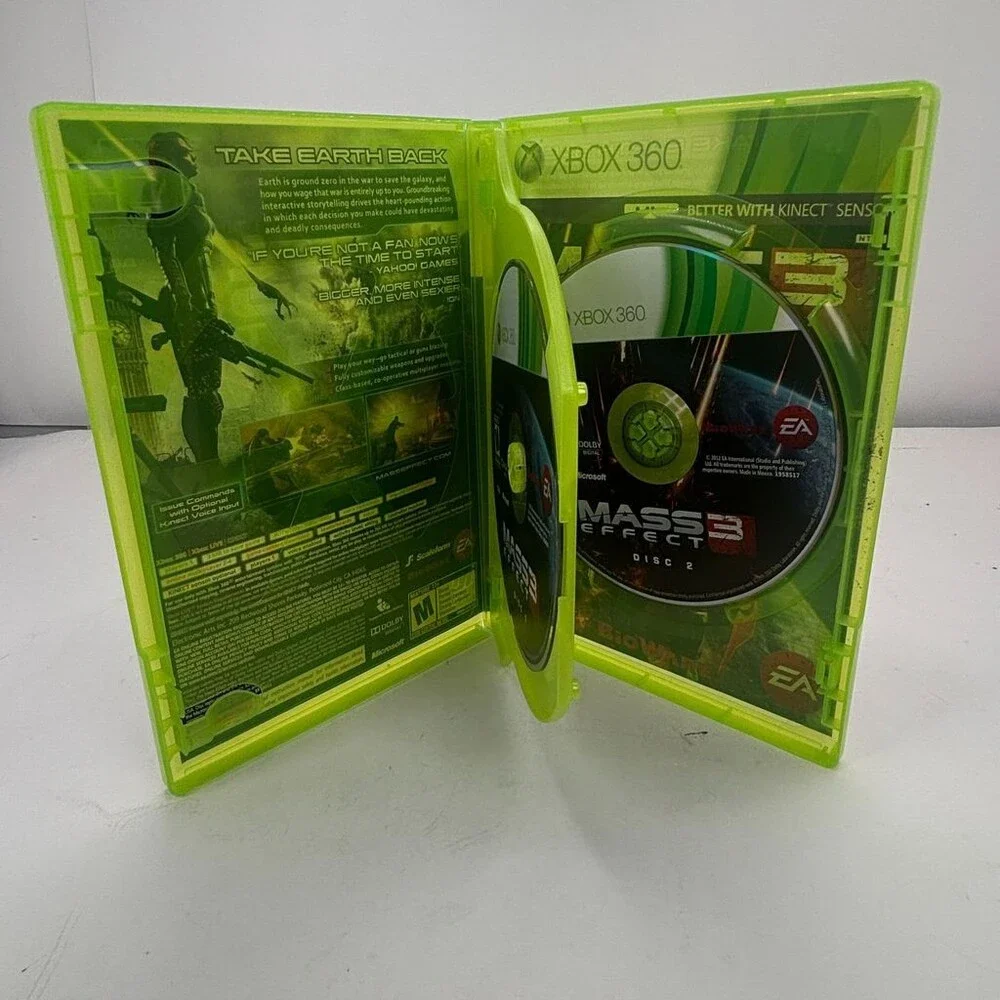 Mass Effect 3 (Microsoft Xbox 360, 2012) BioWare EA No Manual